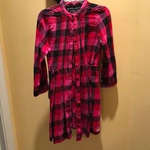 PINK flannel dress